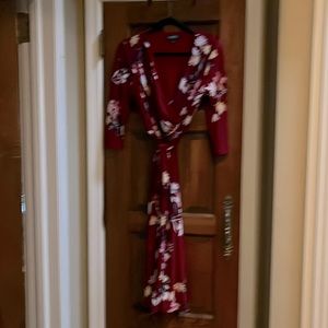 Ralph Lauren cranberry colored dress perfect for Fall